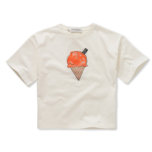 SPROET & SPROUT OFF WHITE ICE CREAM T-SHIRT