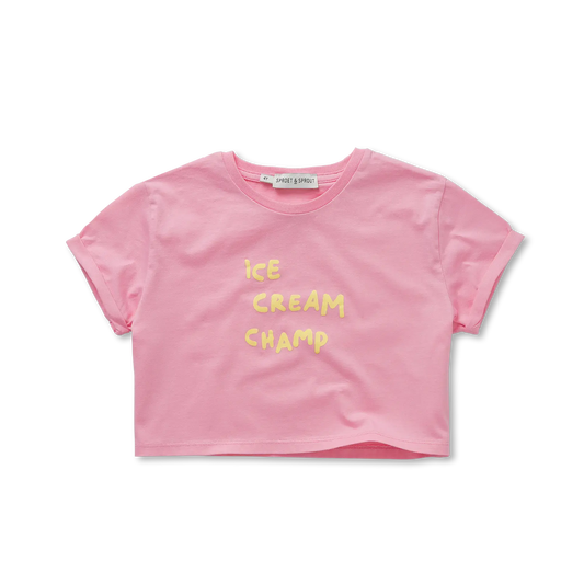SPROET & SPROUT PINK WORDED T-SHIRT