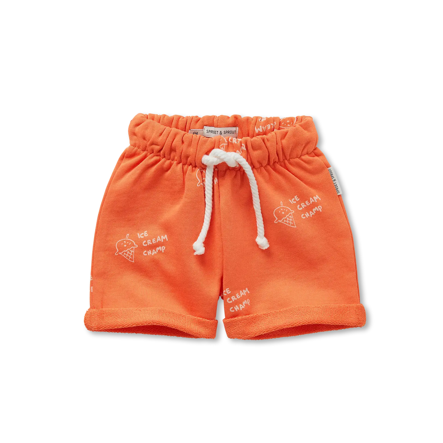 SPROET & SPROUT ORANGE DRAWSTRING SHORTS