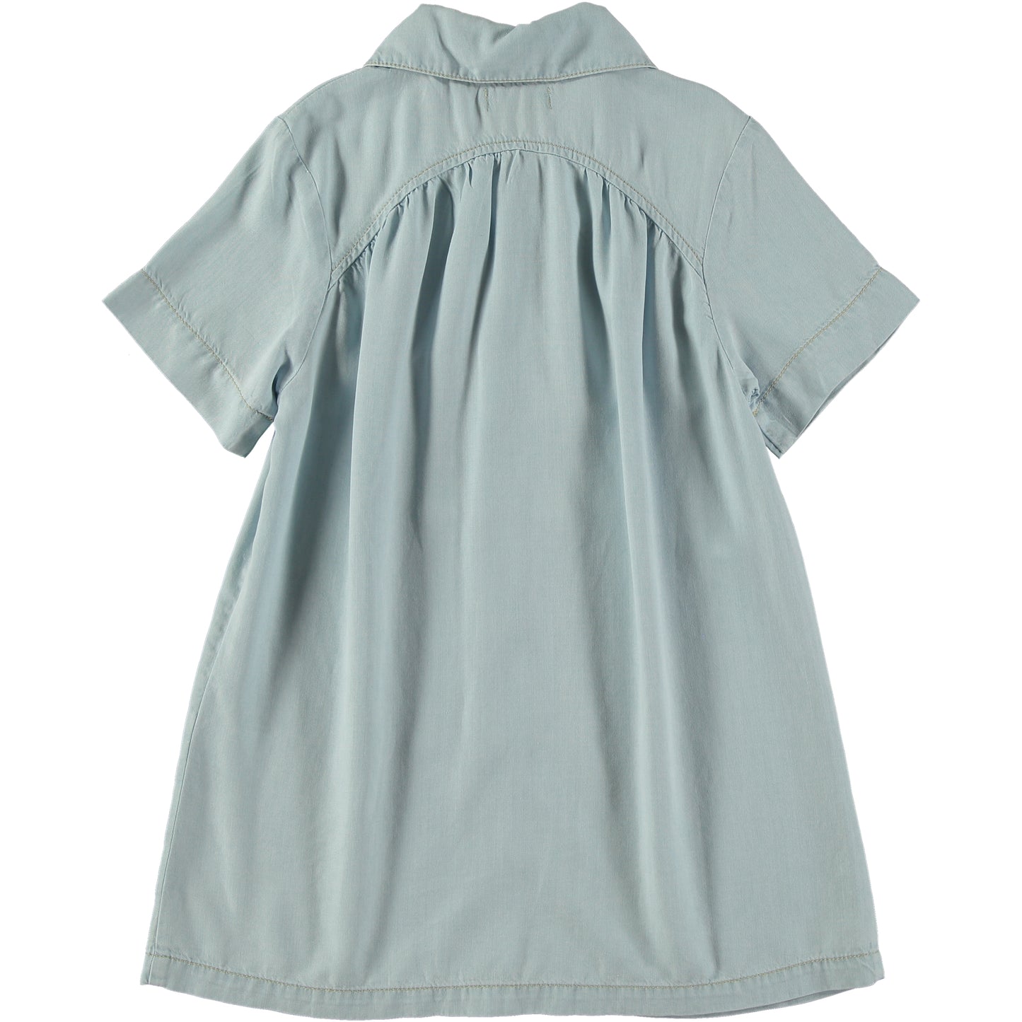 TOCOTO VINTAGE BLUE GATHERED DRESS [FINAL SALE]