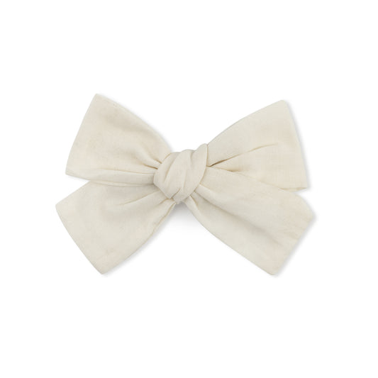 BOWBON CREAM BOW CLIPS [FINAL SALE]