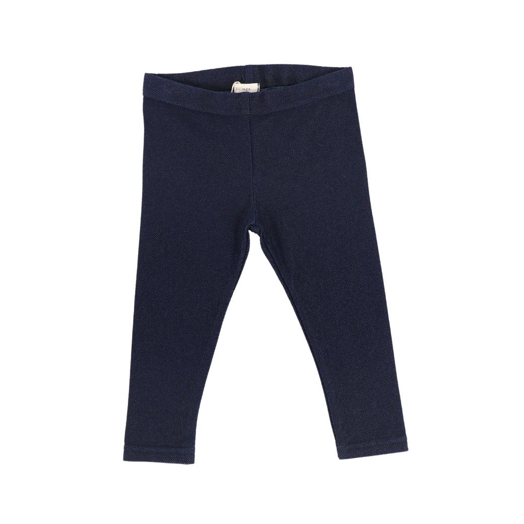 LIL LEGS DARK JEAN LONG LEGGINGS