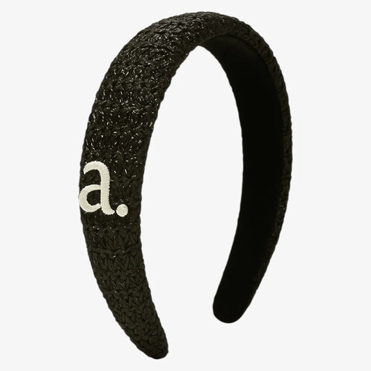 ARCHI BLACK WOVEN HEADBAND [FINAL SALE]