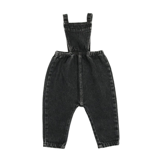 ANALOGIE BLACK DENIM DENIM BIB OVERALLS