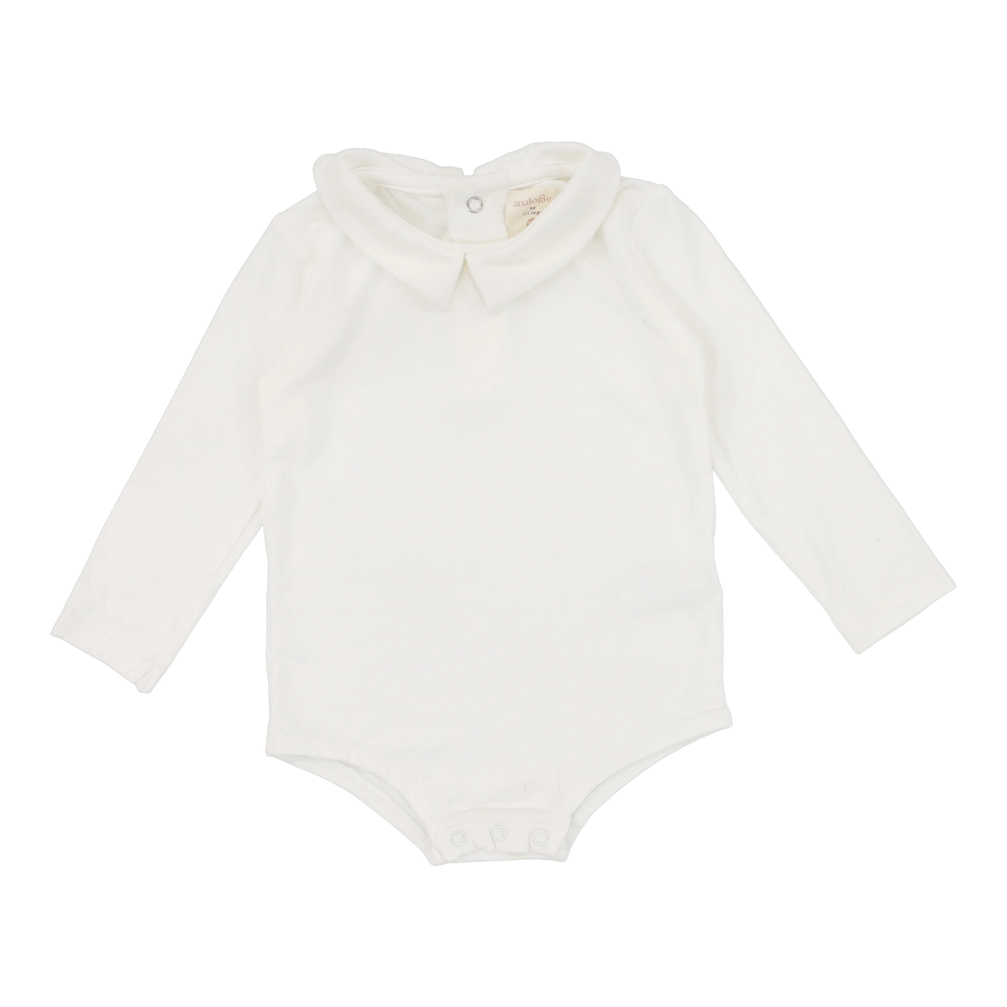 LIL LEGS OFF WHITE COLLAR ONESIE