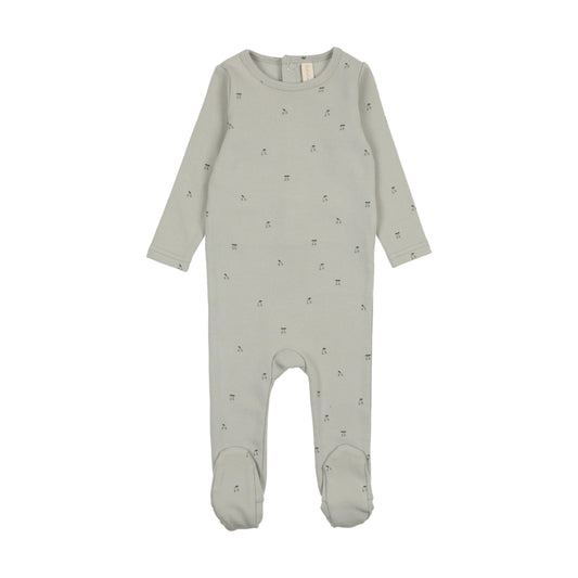 LILETTE PALE BLUE CHERRY PRINT FOOTIE