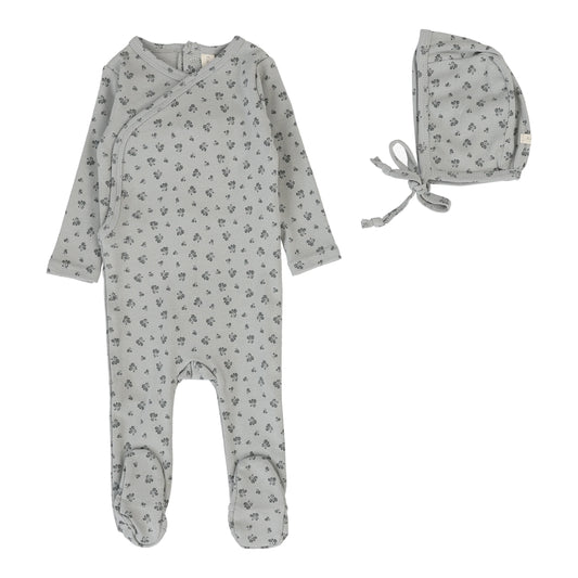 LILETTE LIGHT BLUE BUD FOOTIE SET