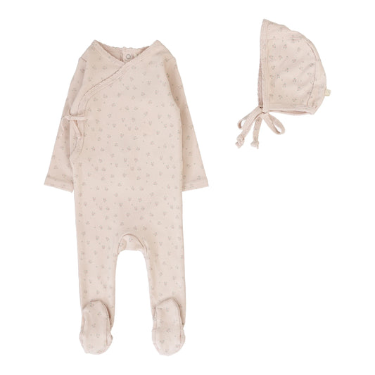 LILETTE SOFT PINK BUD FOOTIE SET