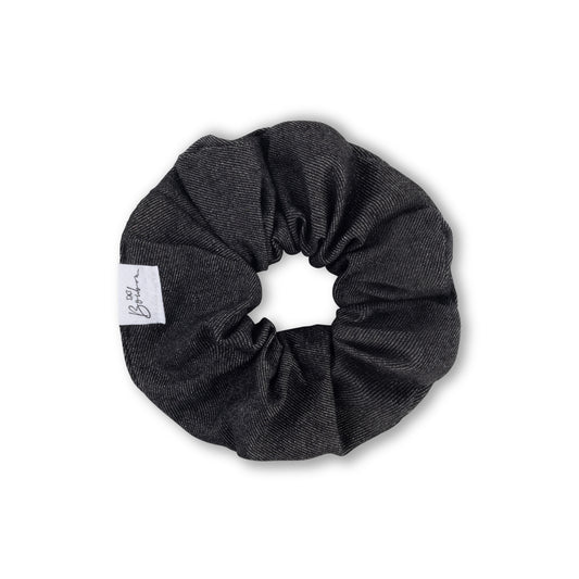 BOWBON BLACK DENIM SCRUNCHIE [FINAL SALE]