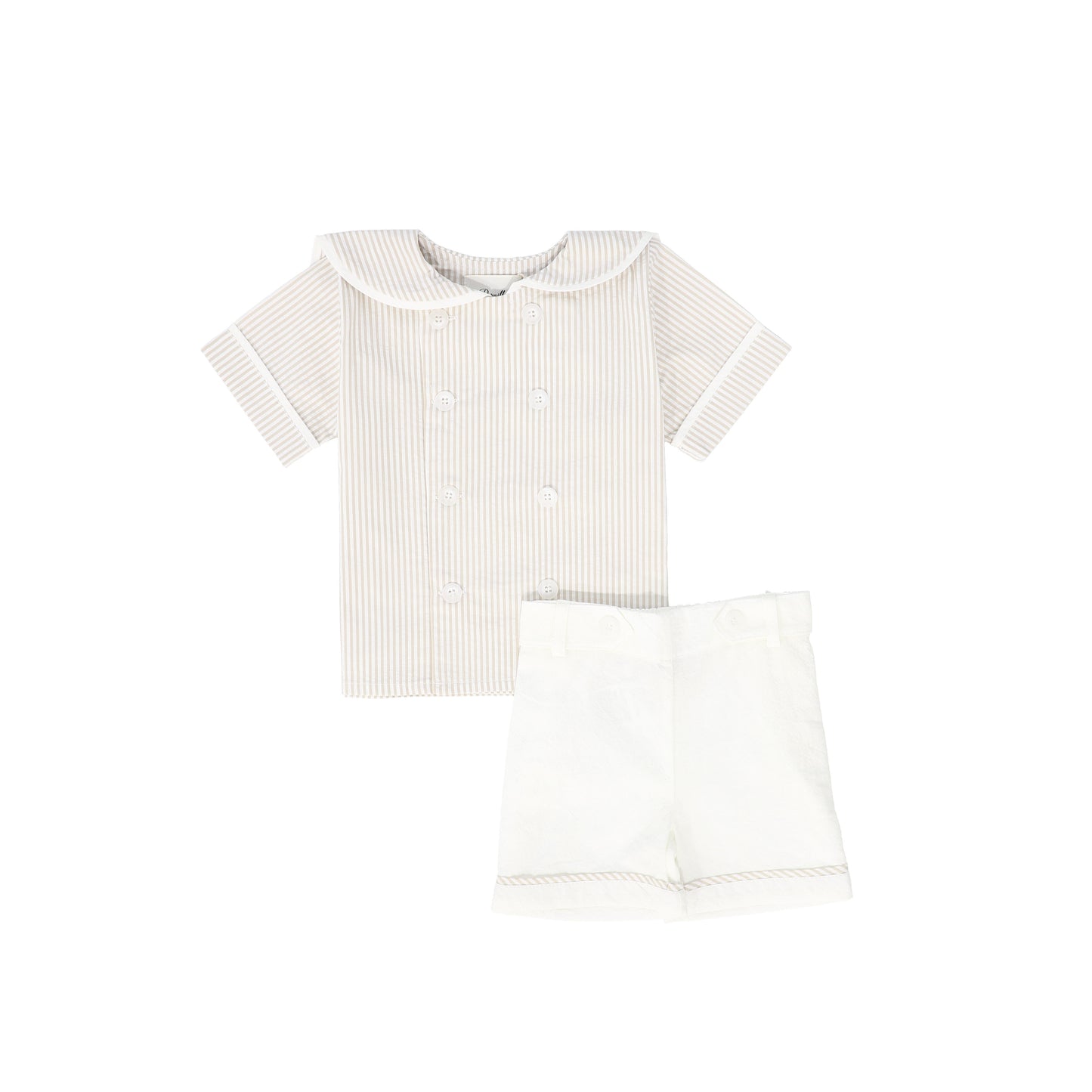 PERNILLE BEIGE STRIPE SAILOR SET