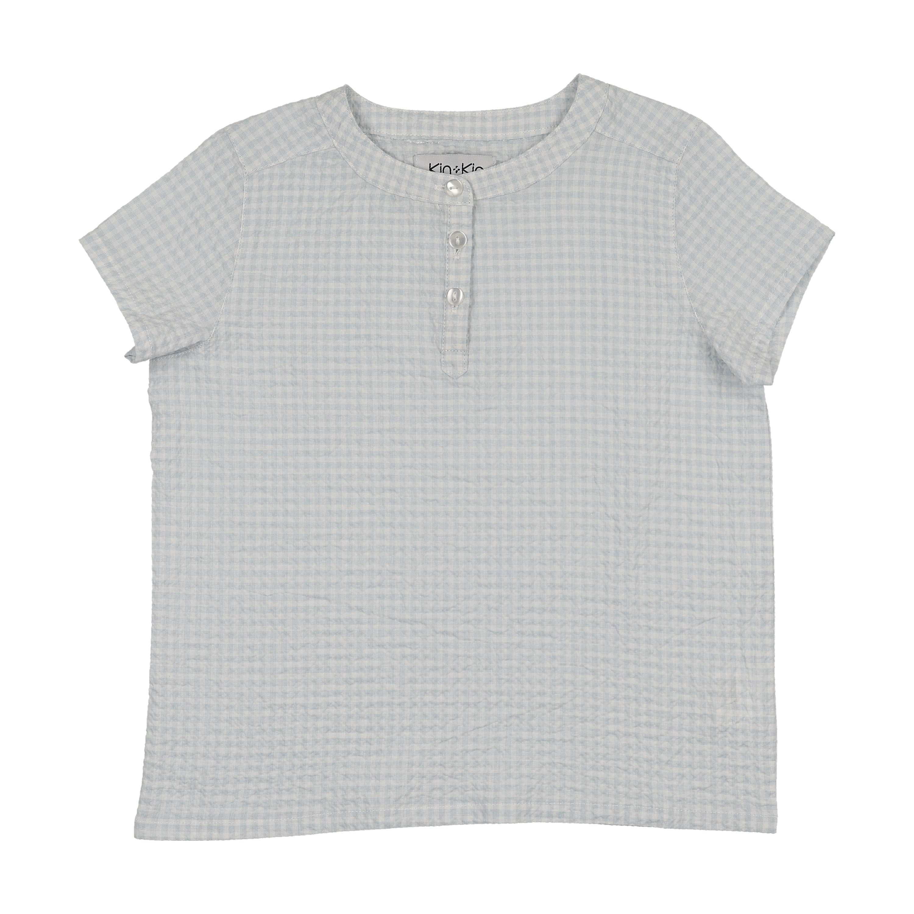 KIN & KIN LIGHT BLUE BUTTON SS SHIRT [FINAL SALE] – Luibelle