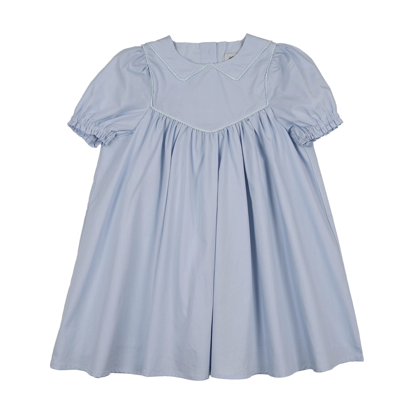 KIN & KIN LIGHT BLUE STITCHED COLLAR DRESS