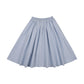 KIN & KIN LIGHT BLUE GATHERED BUTTON SKIRT
