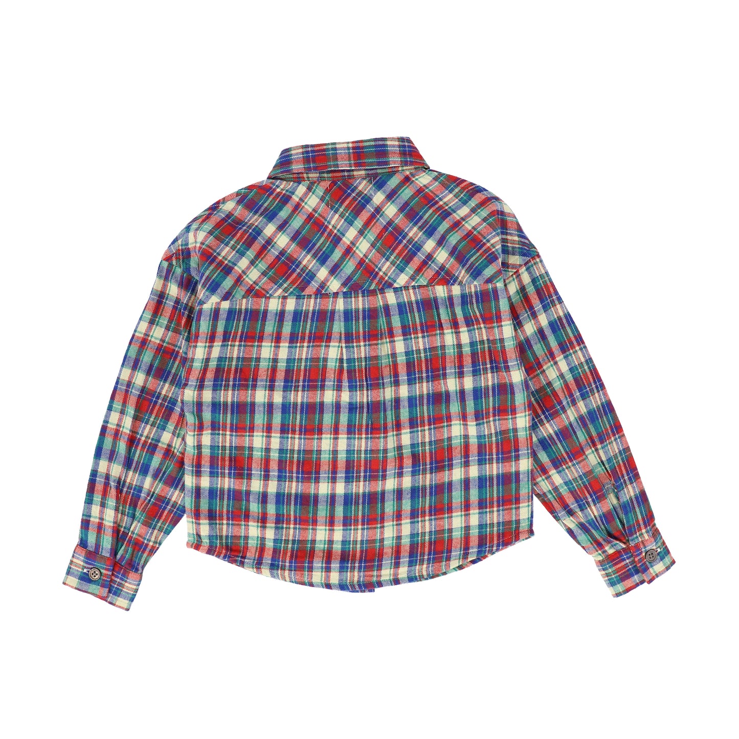 WANDER & WONDER MULTI COLOR PLAID BUTTON DOWN SHIRT [Final Sale]