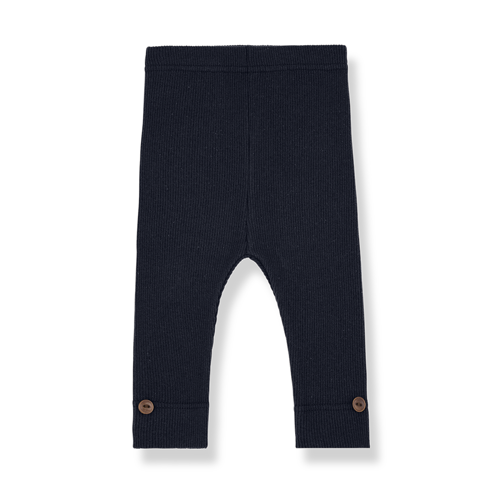 1+ IN THE FAMILY NAVY SOLID LEGGINGS