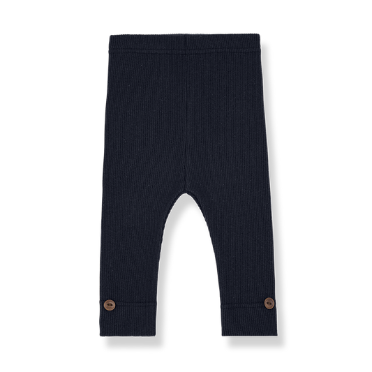 1+ IN THE FAMILY NAVY SOLID LEGGINGS