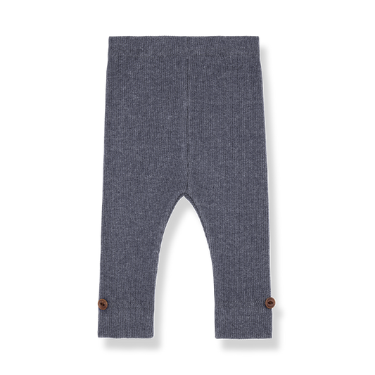 1+ IN THE FAMILY BLUE DENIM BUTTON LEGGINGS