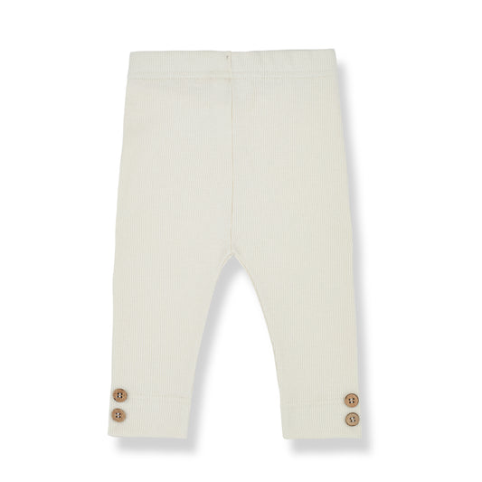 1 + IN THE FAMILY IVORY BUTTON LEGGINGS
