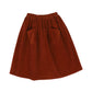 WANDER & WONDER RUST CORDUROY POCKET SKIRT [Final Sale]