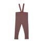 LIL LEGS DUSTY PLUM RIBBED SUSPENDER LEGGING [FINAL SALE]