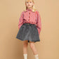 SPROET & SPROUT BLACK DENIM WASH SKIRT