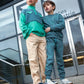 SPROET & SPROUT TEAL RIBBED NECK GRAPHIC SWEATSHIRT