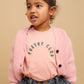 SPROET & SPROUT PEACH WORDED T-SHIRT