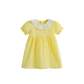 CERA UNA VOLTA YELLOW FLORAL RUFFLED COLLARED DRESS