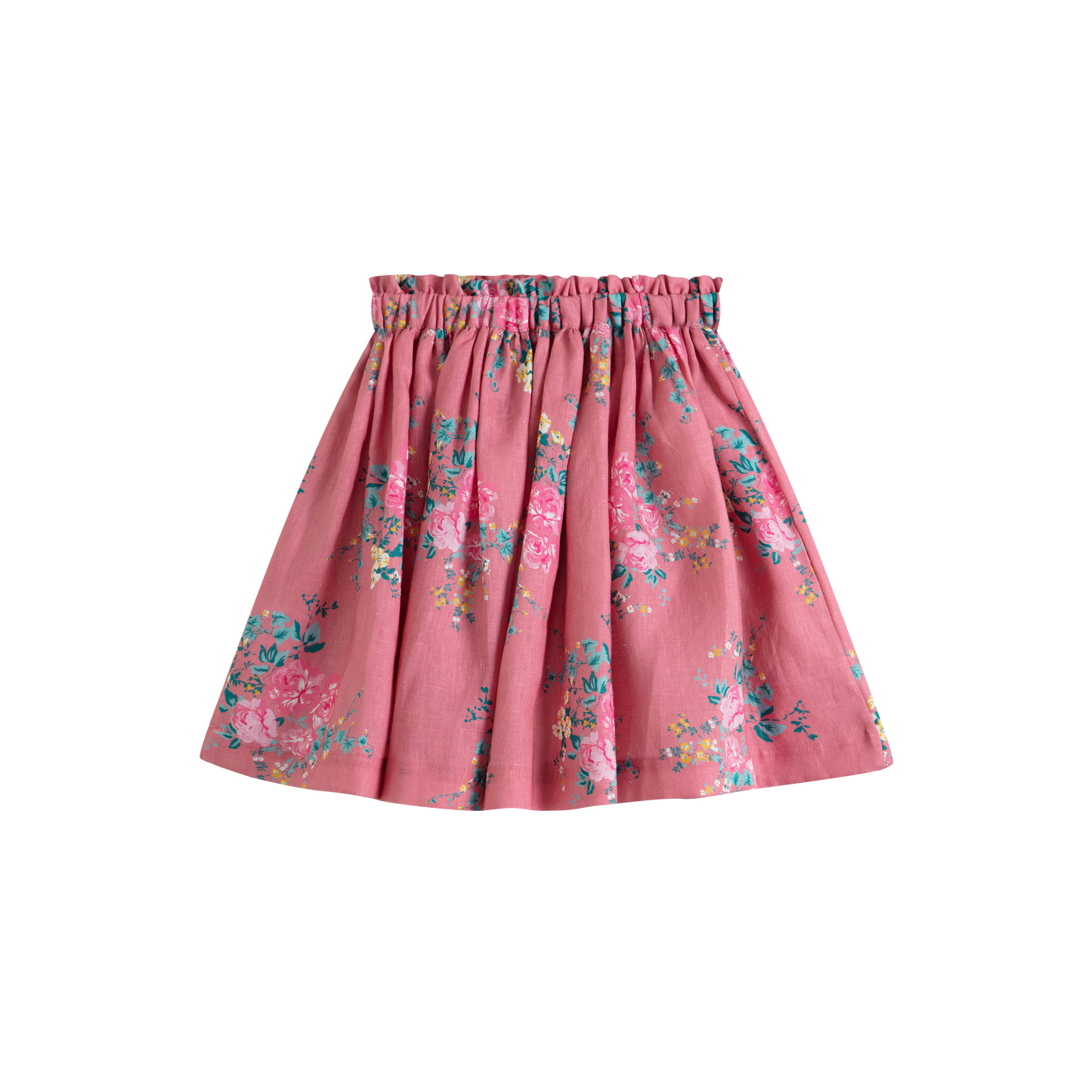 CERA UNA VOLTA DEEP PINK FLORAL SKIRT