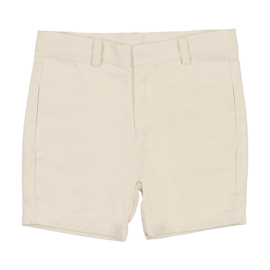 SWEET THREADS CREAM WOVEN SHORTS