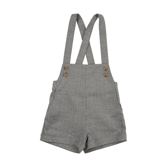 SWEET THREADS GREY BUTTON OVERALLS