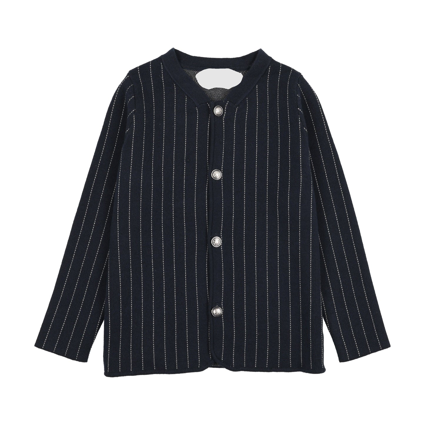 SWEET THREADS NAVY STRIPE BUTTON BLAZER
