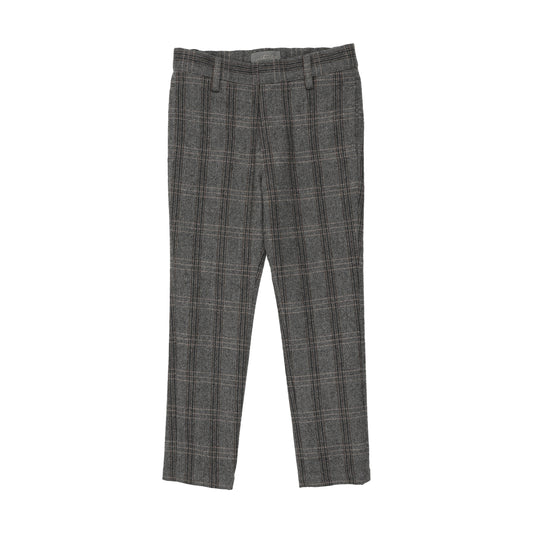 SWEET THREADS CHARCOAL PLAID PANTS
