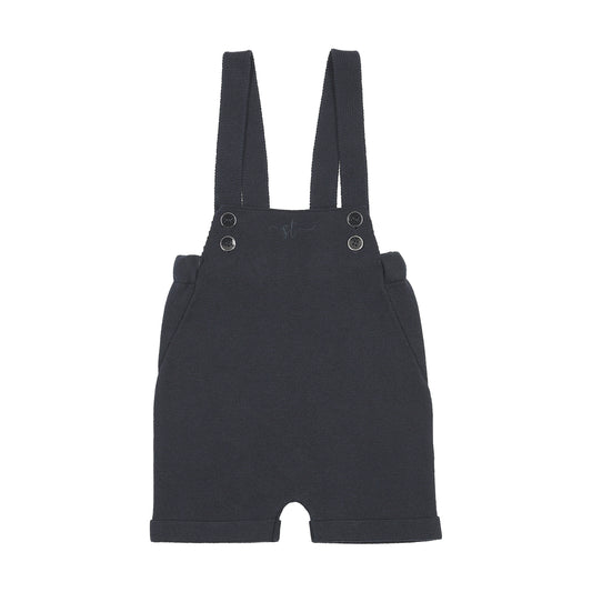 SWEET THREADS NAVY BUTTON ROMPER