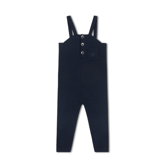 SWEET THREADS NAVY BUTTON OVERALLS