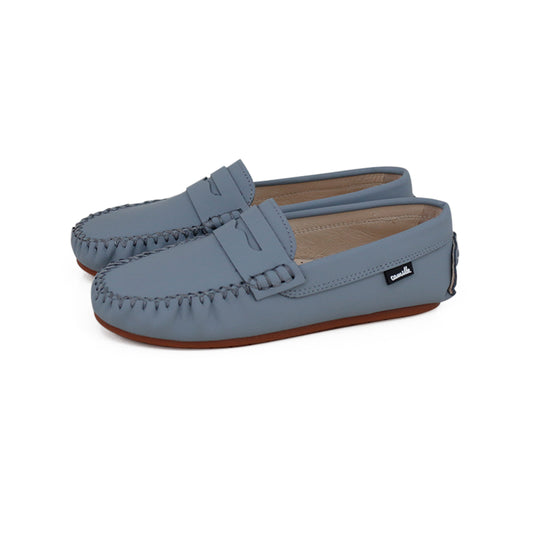 CAMILLE KIDS DUSTY BLUE PENNY LOAFER
