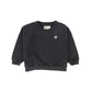 PIUPIUCHICK BLACK WASH LOGO PATCH SWEATSHIRT