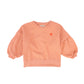 PIUPIUCHICK CORAL LOGO PATCH SWEATSHIRT