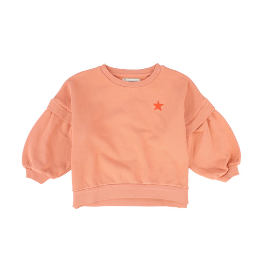 PIUPIUCHICK CORAL LOGO PATCH SWEATSHIRT