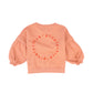 PIUPIUCHICK CORAL LOGO PATCH SWEATSHIRT
