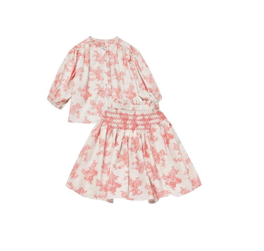 CERA UNA VOLTA PINK TOILE PRINT SET