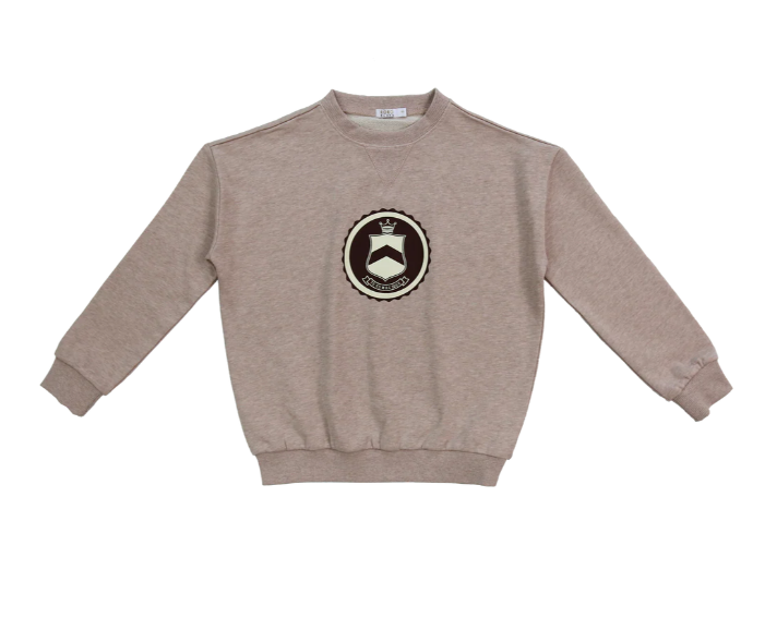 COCO BLANC BLUSH MARLED SWEATSHIRT