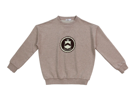 COCO BLANC BLUSH MARLED SWEATSHIRT
