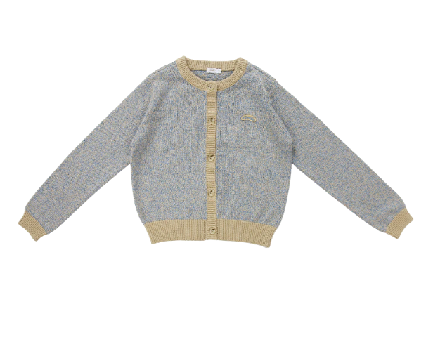 COCO BLANC TAUPE SPECKLED CARDIGAN