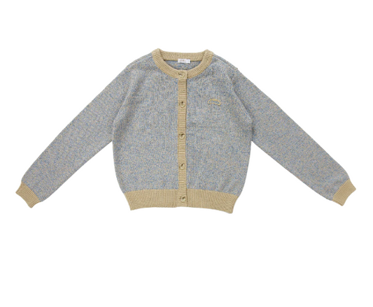 COCO BLANC TAUPE SPECKLED CARDIGAN