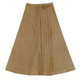 COCO BLANC MOCHA HERRINGBONE SIDE BUCKLE SKIRT