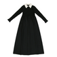 COCO BLANC BLACK COLLARED MAXI DRESS