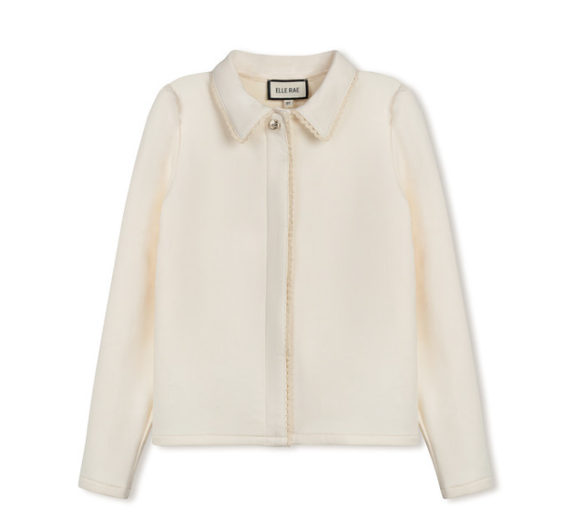 ELLE RAE IVORY SWEATER BLOUSE