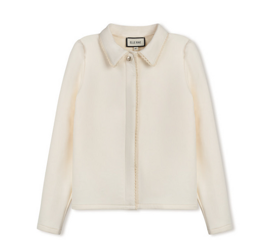 ELLE RAE IVORY SWEATER BLOUSE