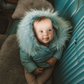 IBIS POWDER BLUE WRAP COAT